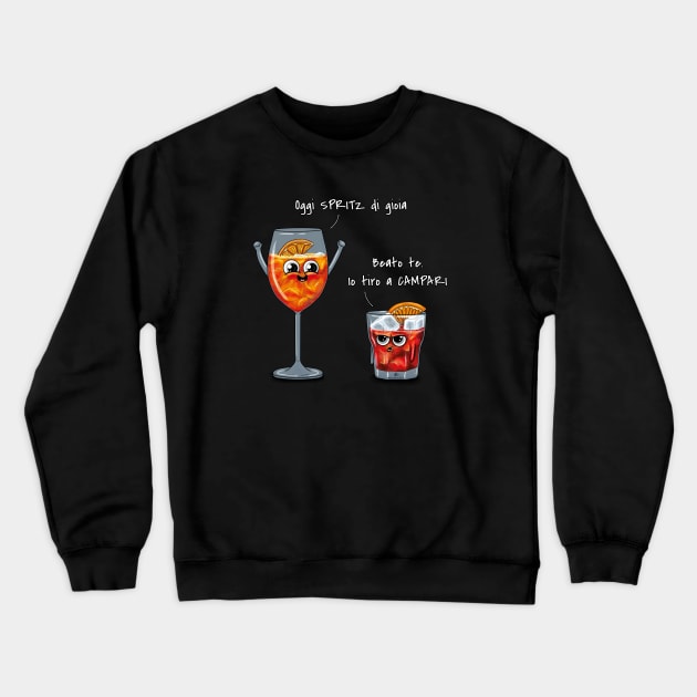 Arabella-Spritz e Campari Crewneck Sweatshirt by  @a.r.a.b.e.l.l.a_